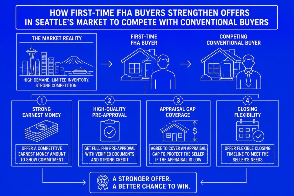 How first-time FHA buyers in Seattle can strengthen an offer against conventional buyers