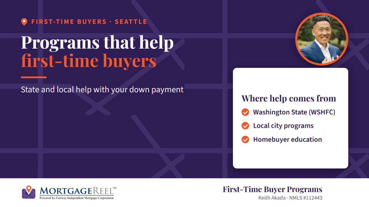 First-time home buyer programs in Seattle and Washington State