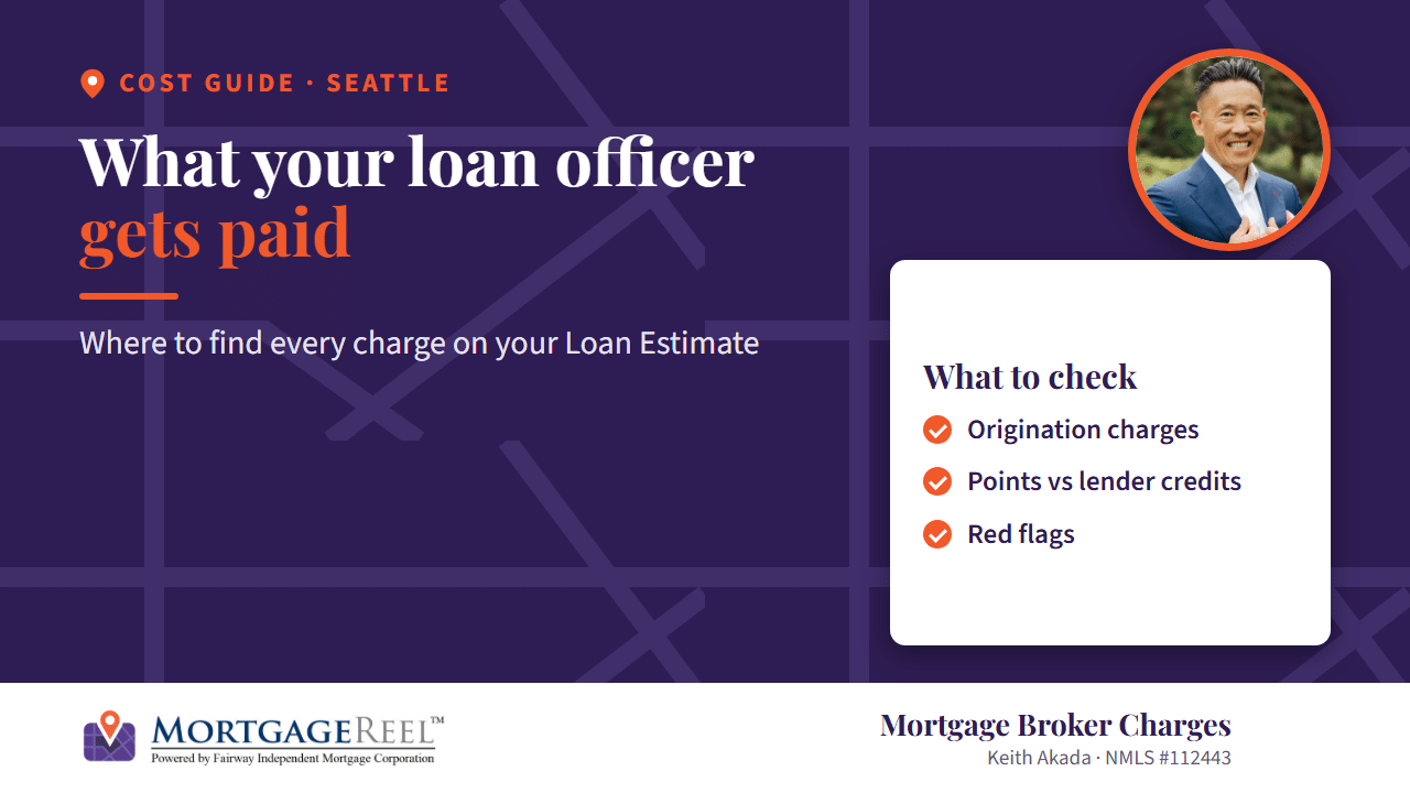Mortgage broker and loan officer charges explained for Seattle homebuyers